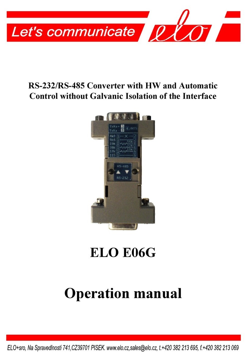 Elo TouchSystems E06G Operation manual
