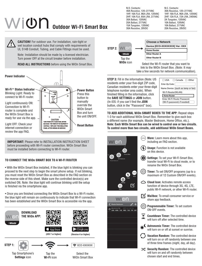 WiOn SmartBox 50054 manual