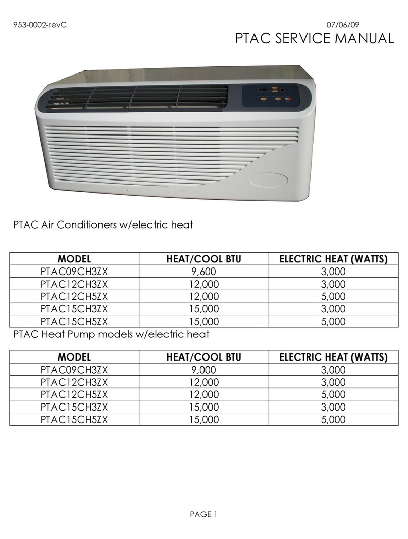 Seabreeze PTAC09CH3ZX User manual
