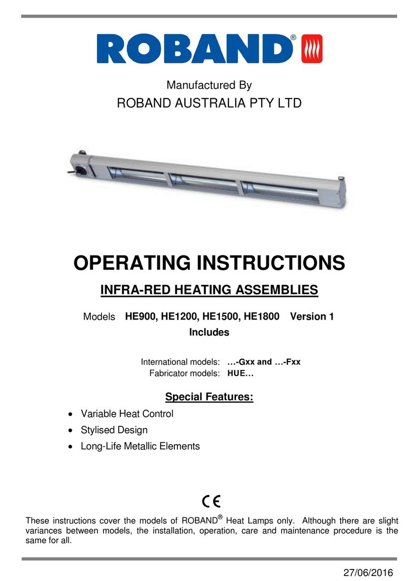 ROBAND HE900 operating instructions