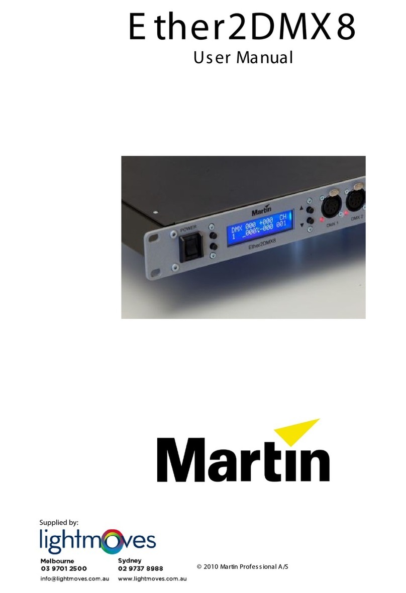 Martin Ether2DMX8 user manual
