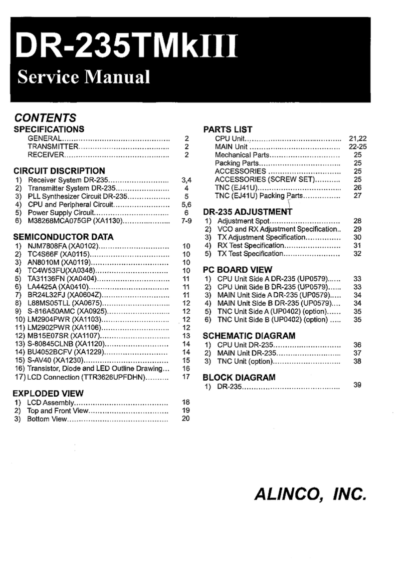 Alinco DR-235 TMk III User manual