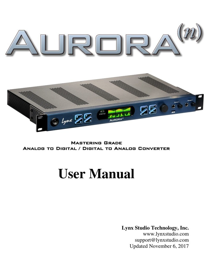 Lynx Studio Technology Aurora(N) User manual