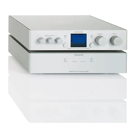 Clearaudio statement phono User manual