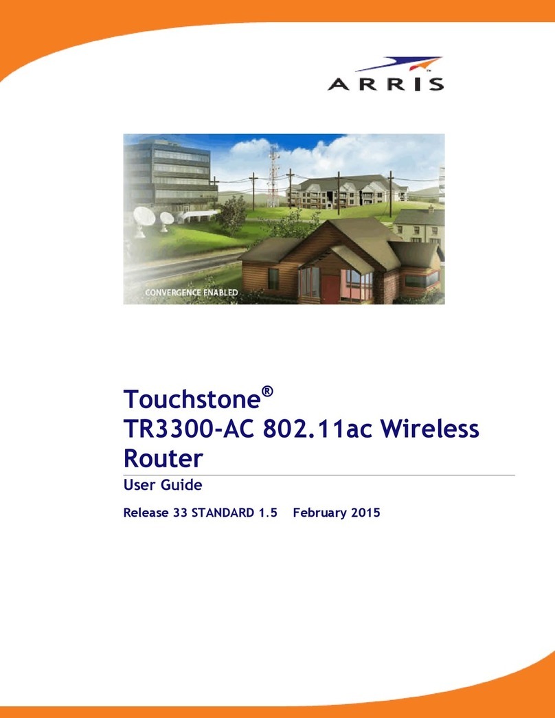 Arris Touchstone TR3300-AC User manual Arris Touchstone TR3300-AC User manual
