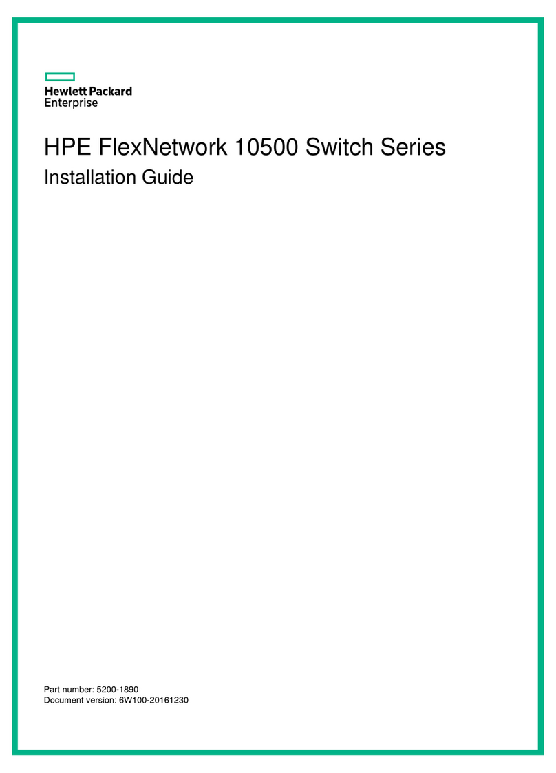 HPE FlexNetwork 10500 SERIES User manual