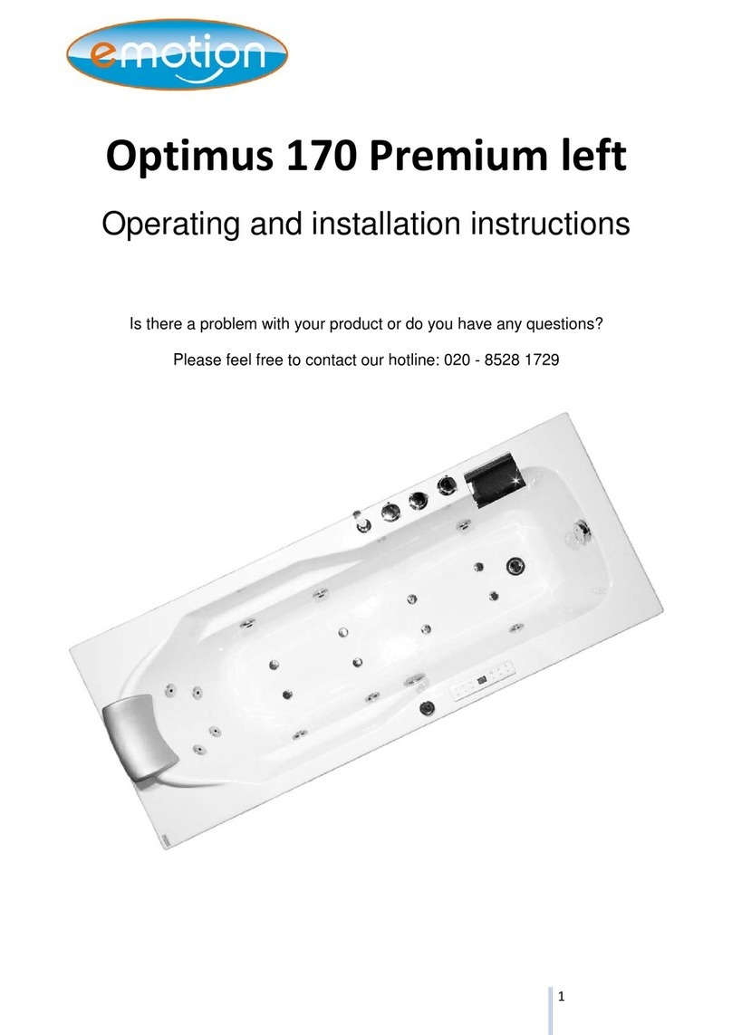 e-motion Optimus 170 Premium left Operating and installation instructions
