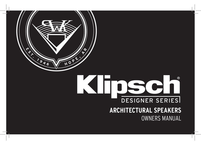 Klipsch DS-160C User manual