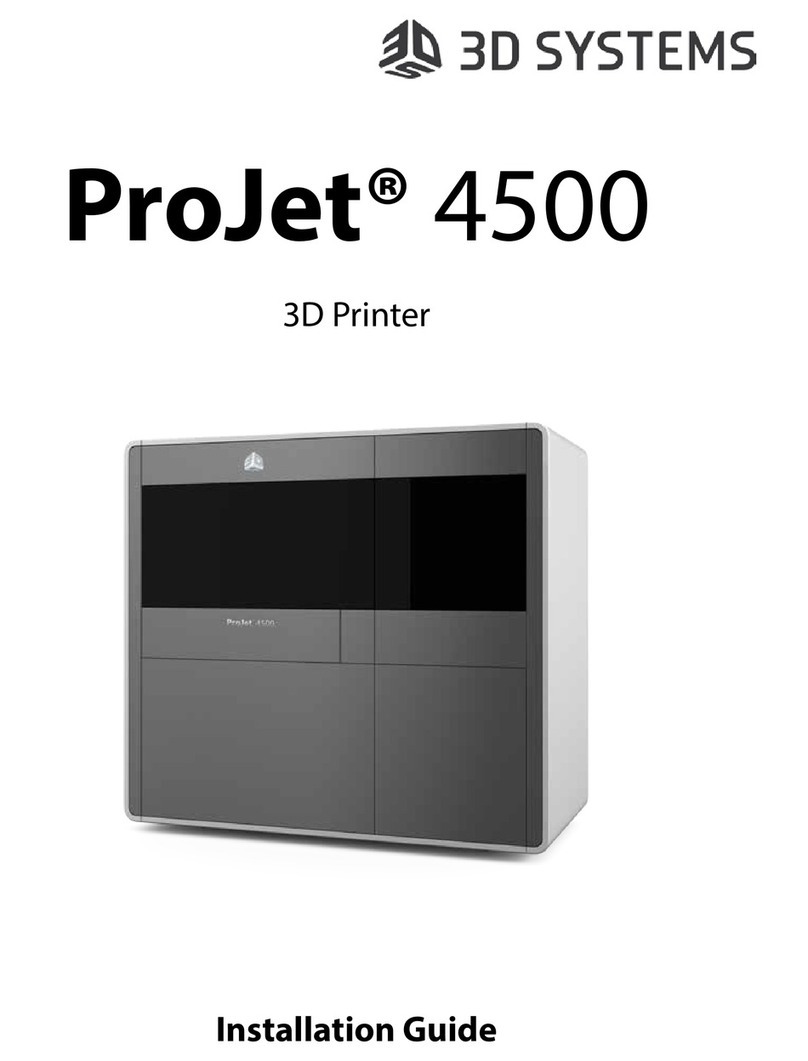 3D Systems ProJet 4500 User manual