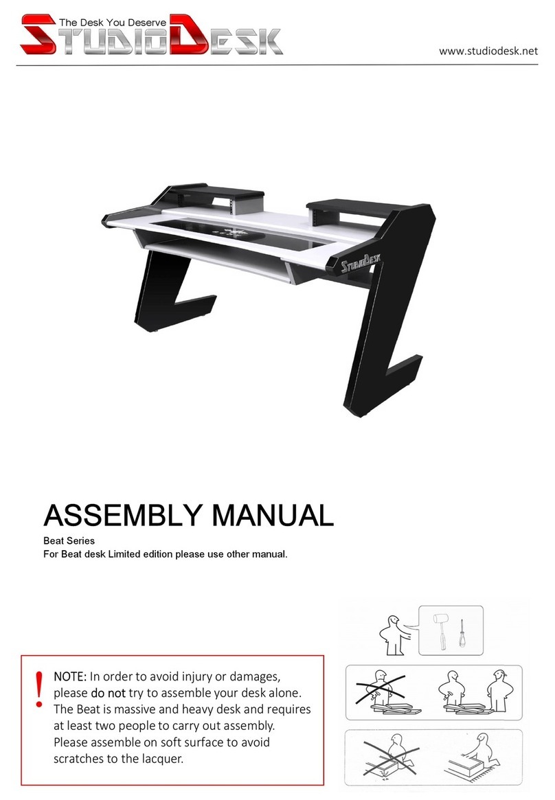 StudioDesk Beat Series Assembly manual