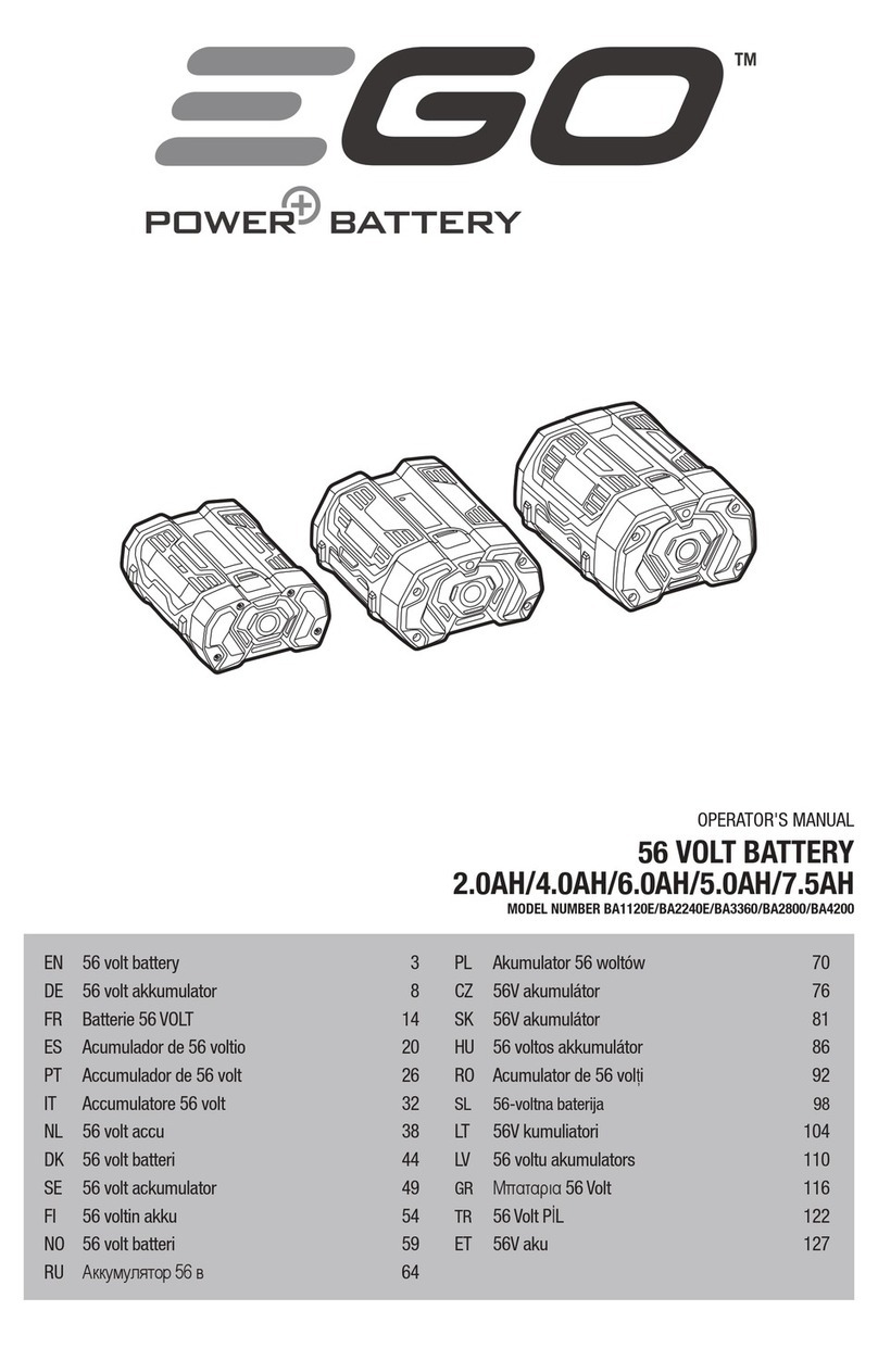 EGO BA1120E Operator's manual