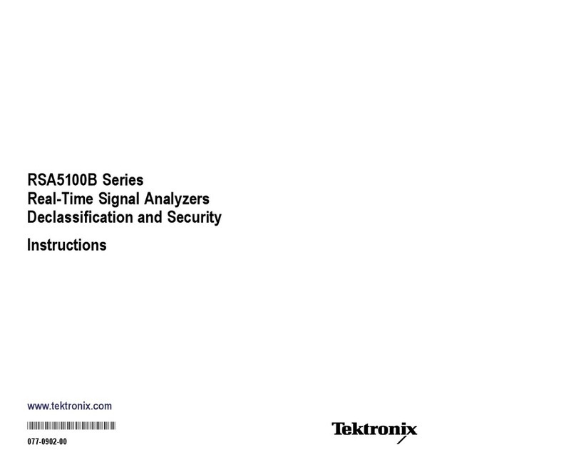 Tektronix RSA5106B Installation and maintenance instructions