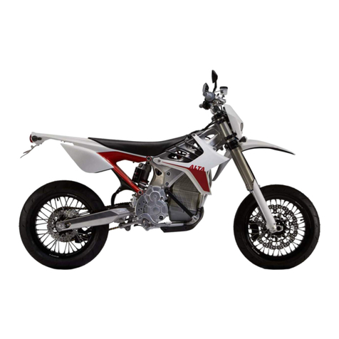 Alta Motors Redshift MX 2017 Owner's service manual