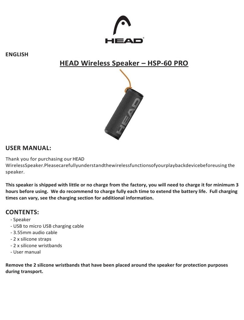 HEAD HSP-60 PRO user manual