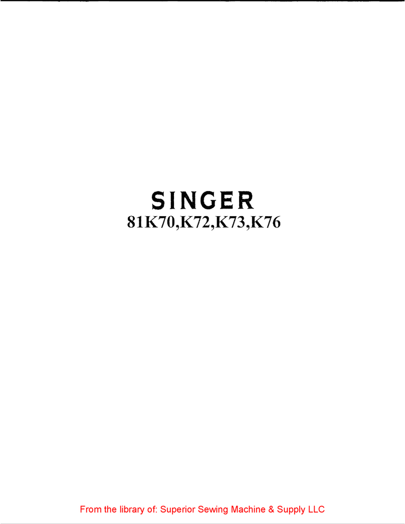 Singer 81K70 instruction manual
