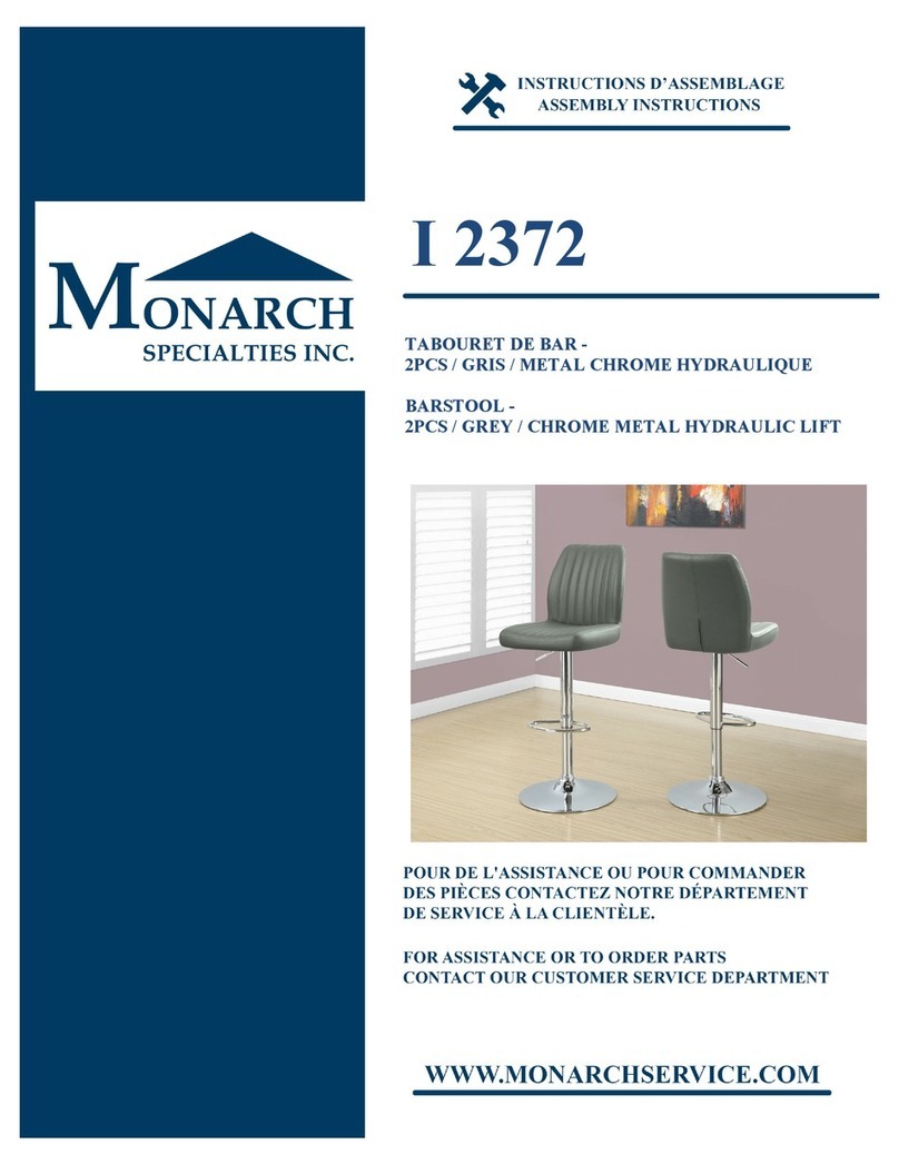 Monarch Specialties I 2372 User manual Monarch Specialties I 2372 User manual