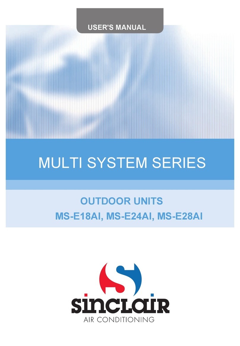Sinclair MULTI SYSTEM SERIES User manual Sinclair MULTI SYSTEM SERIES User manual