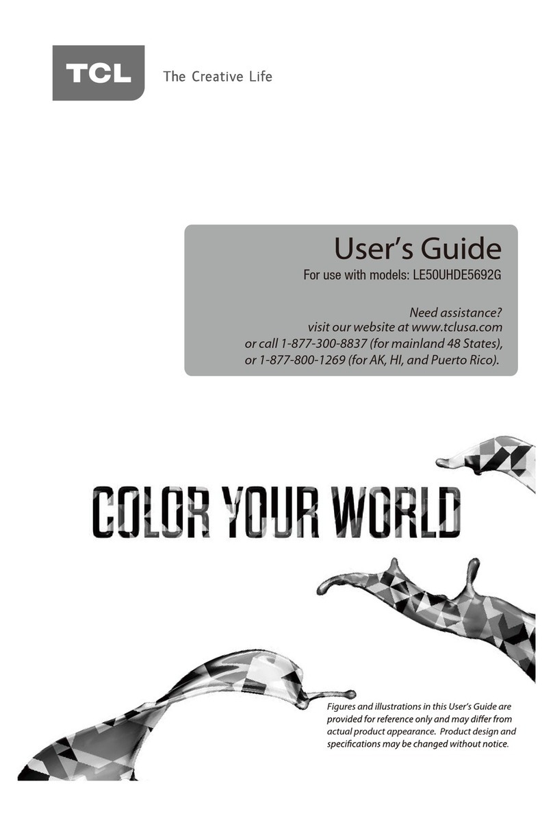 TCL LE50UHDE5692G User manual