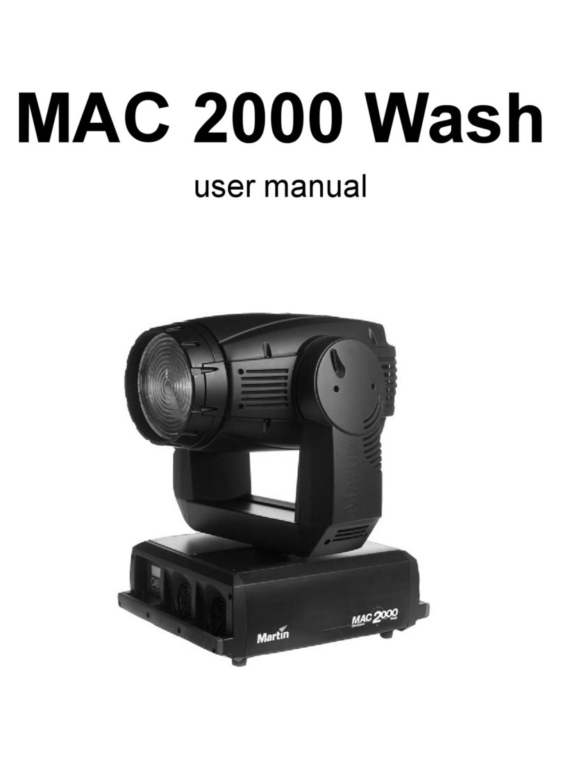 Martin Professional MAC 2000 Profile II user manual