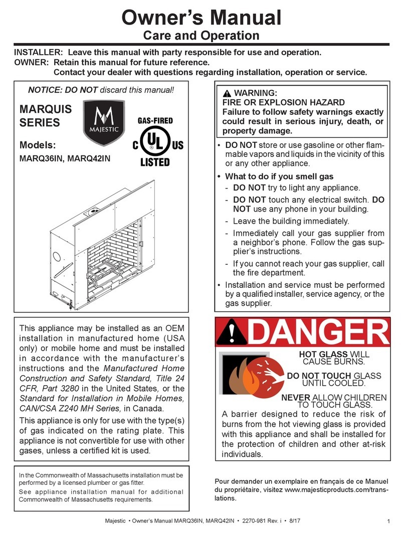 Majestic MARQ36IN User manual