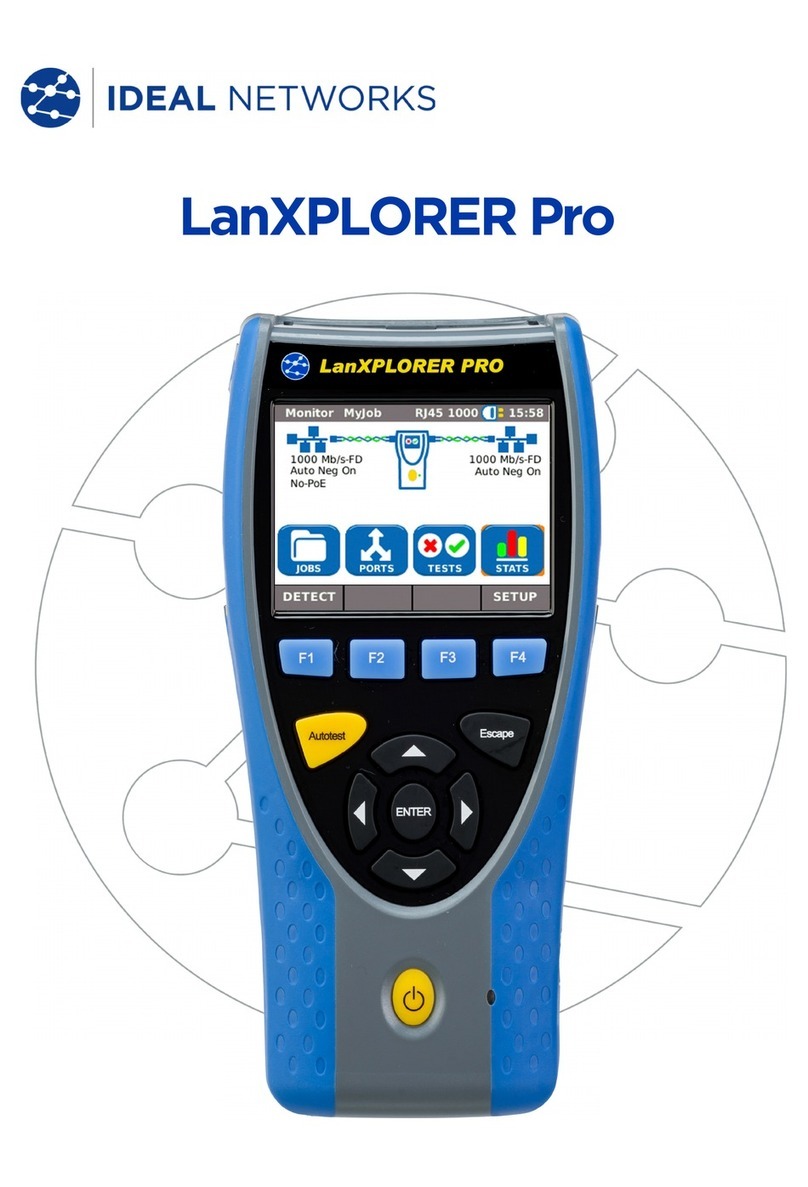 IDEAL Networks LanXPLORER Pro manual