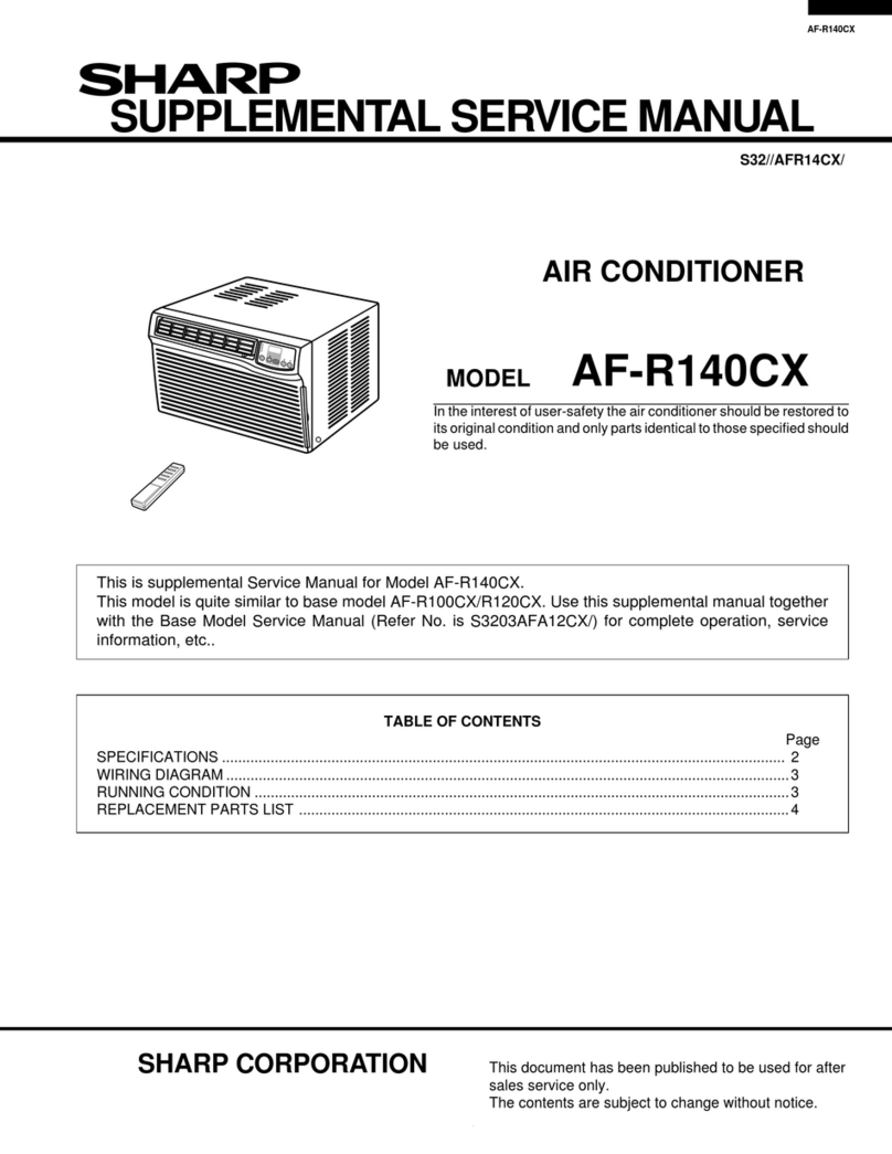 Sharp AF-R140CX User manual