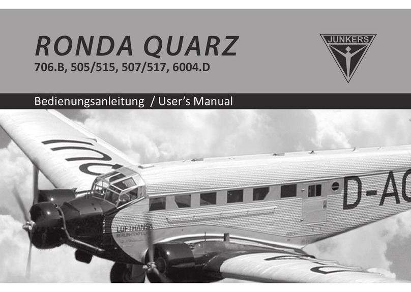 Junkers RONDA QUARZ 706.B user manual