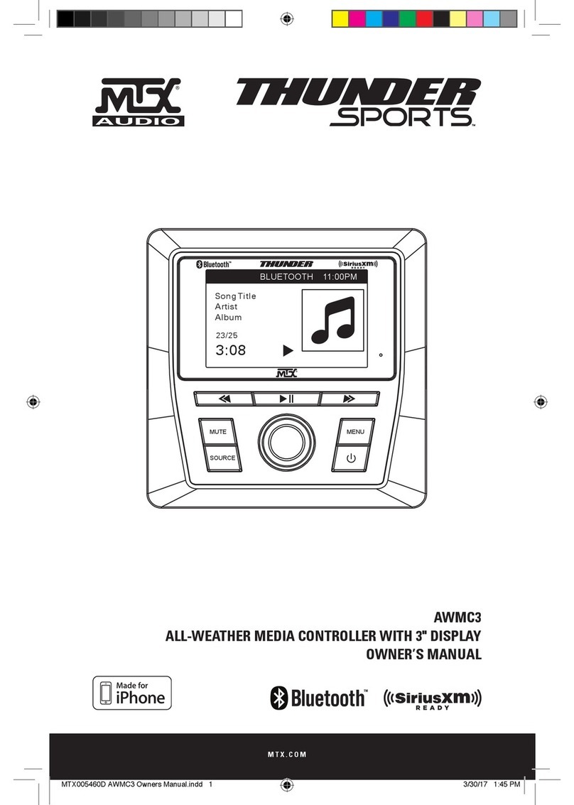 MTX Thunder Sports AWMC3 User manual