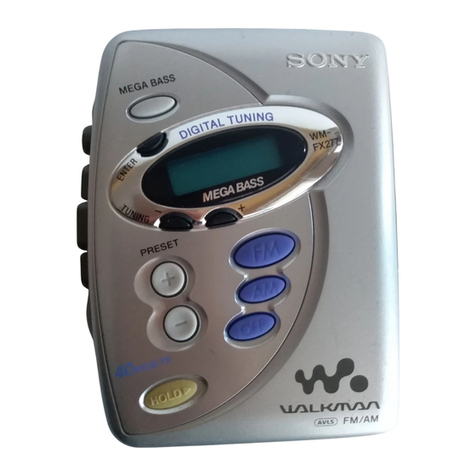Sony Walkman WM-FX277 Service manual