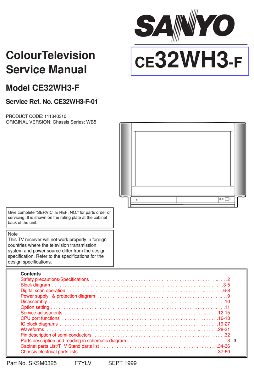 Sanyo CE32WH3-F User manual Sanyo CE32WH3-F User manual