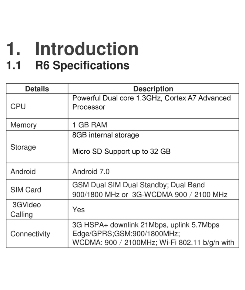 MOBICEL R6 User manual
