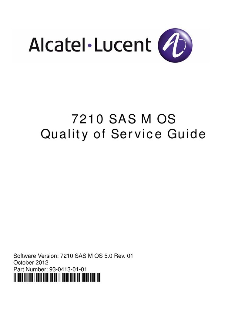 Alcatel-Lucent 7210 SAS E OS Quality of service guide