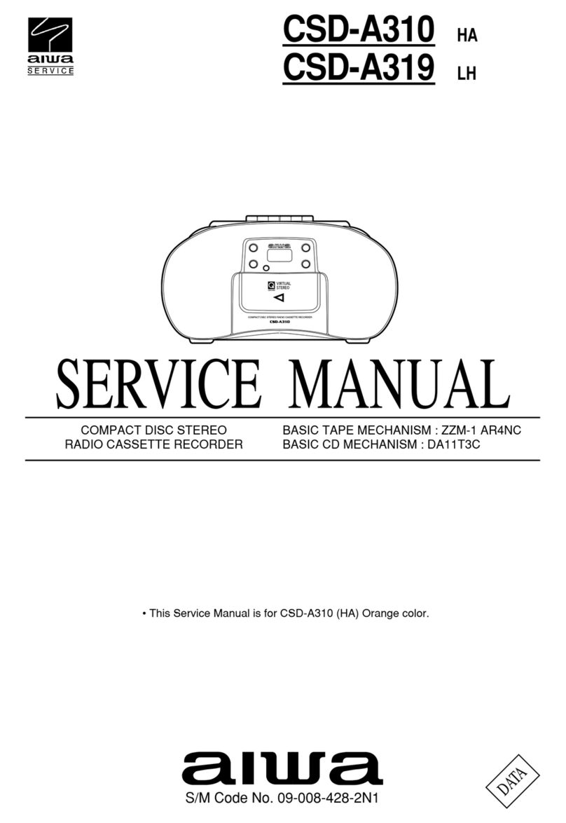 Aiwa CSD-A310 HA User manual