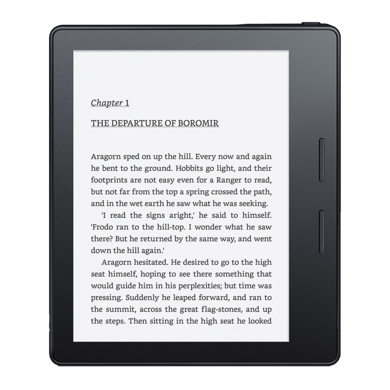 Amazon kindle oasis User manual