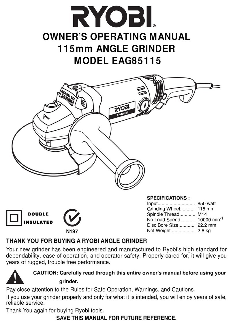 Ryobi EAG85115 Owner's operating manual