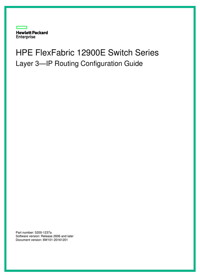 HP FlexFabric 12900E series User manual