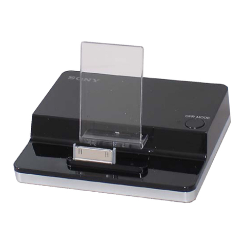 Sony TDM-IP1 - Digital Media Port Dock User manual