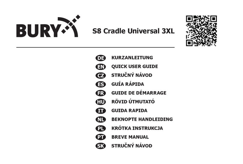 BURY S8 Cradle Universal 3XL Quick user guide