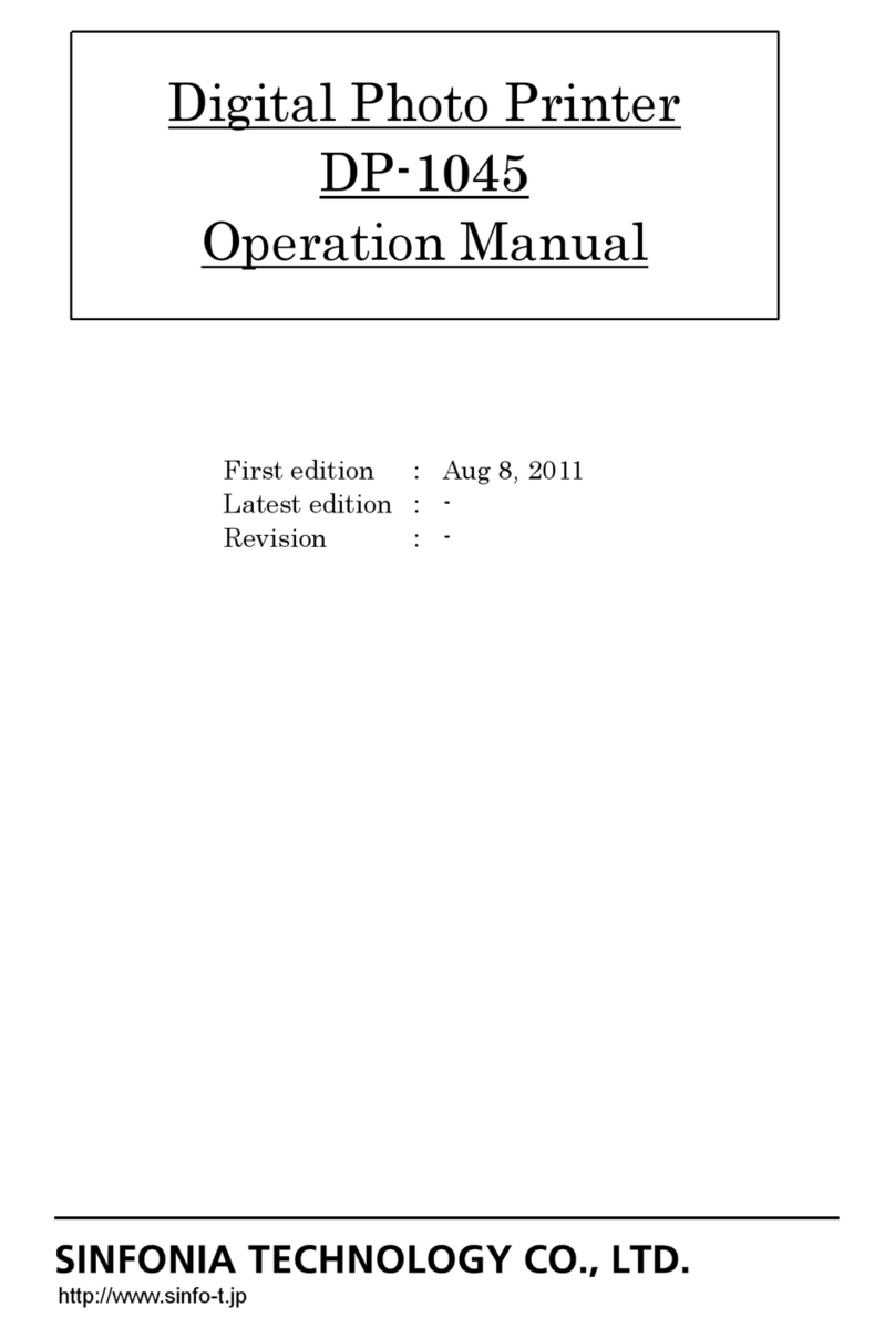 Sinfonia Technology DP-1045 User manual Sinfonia Technology DP-1045 User manual