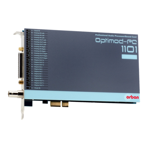 Orban Optimod-PC 1101 User manual