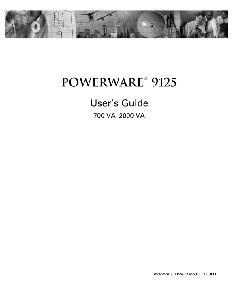 Powerware 9125 User manual