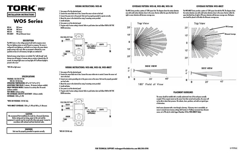 Tork WOS-M installation instructions