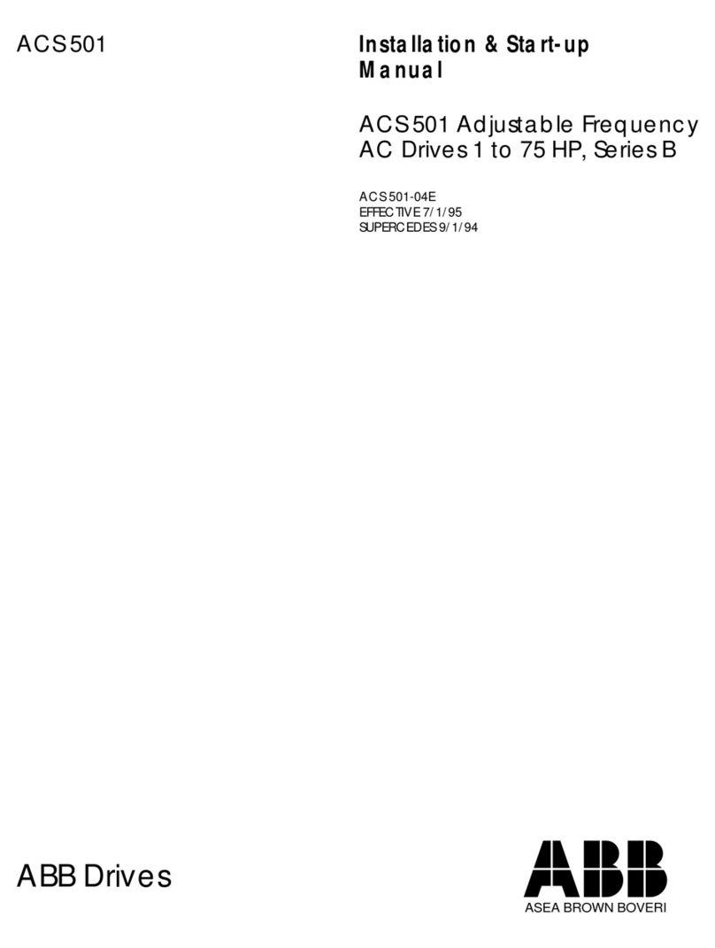 ABB ACS 501 Installation and operation manual