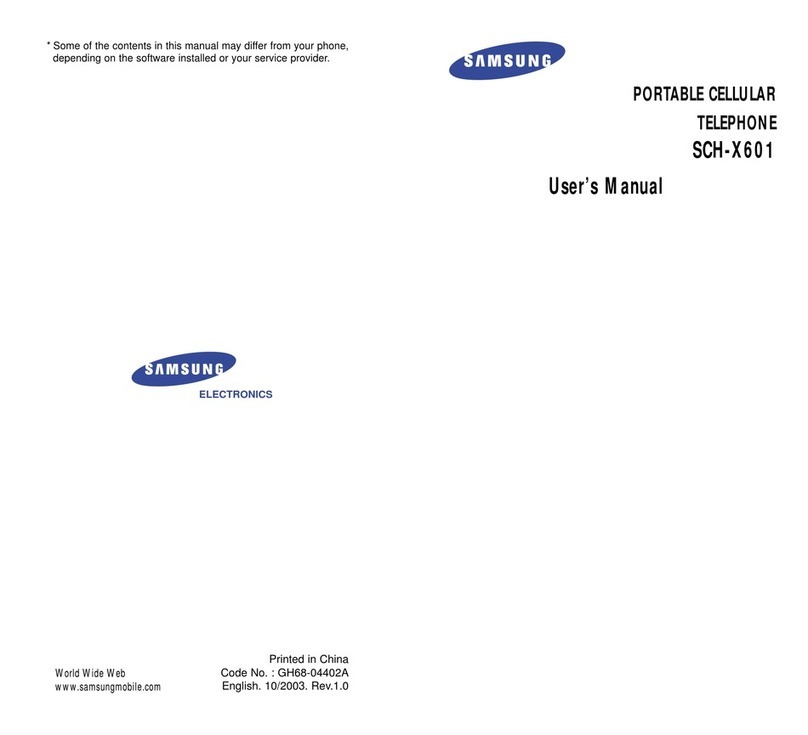 Samsung SCH-X601 user manual