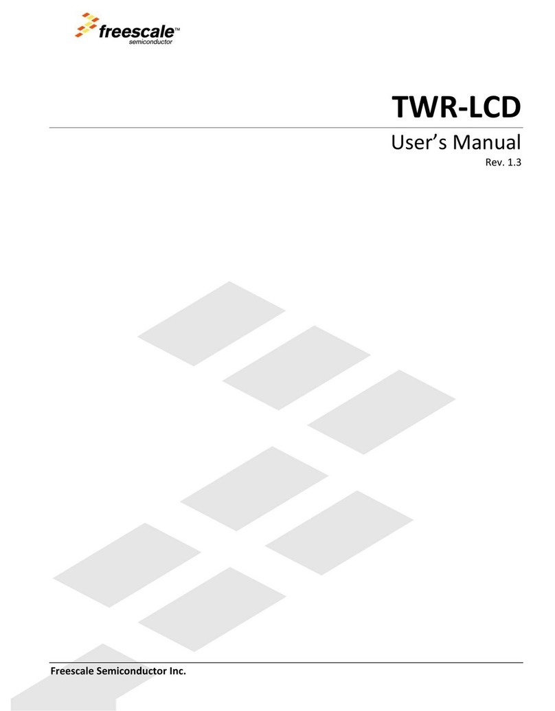 Freescale Semiconductor TWR-LCD User manual Freescale Semiconductor TWR-LCD User manual