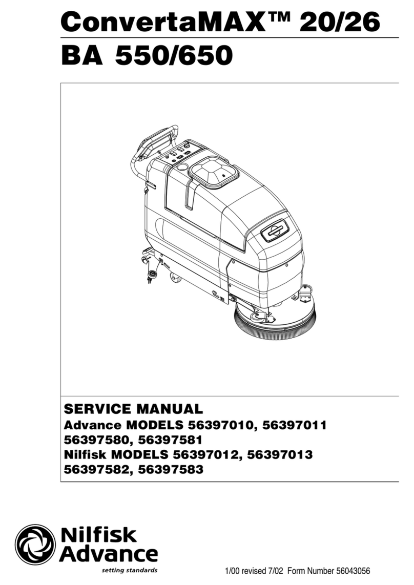 Nilfisk-Advance 56397010 Service manual