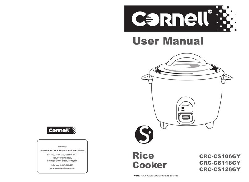 Cornell CRC-CS106GY User manual