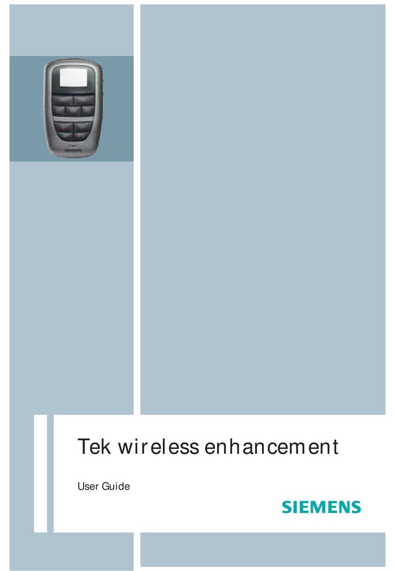 Siemens Tek wireless enhancement User manual