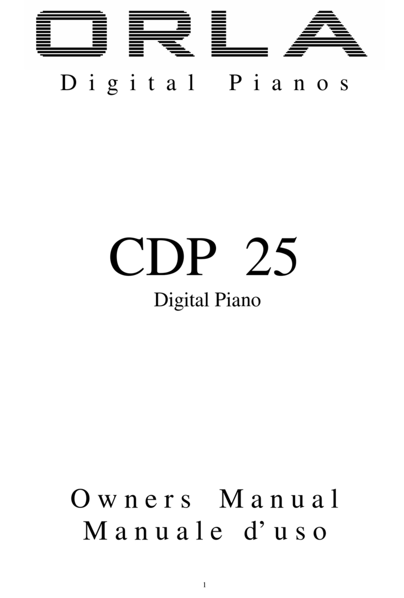 Orla CDP 25 owner's manual