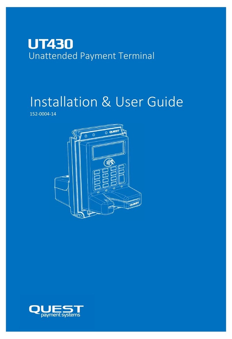 Quest Payment Systems UT430 Operation manual